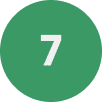 Grüner Kreis mit Zahl 7-Symbol